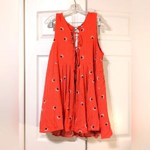 Free People Lovely Day tie front dress